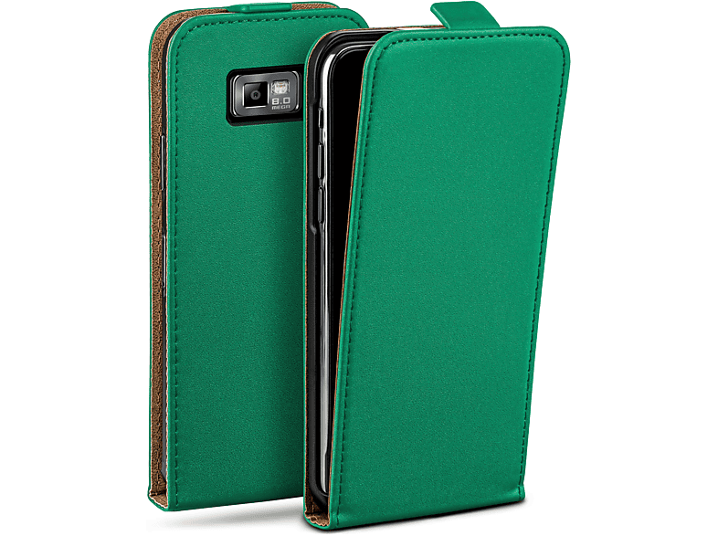 MOEX Flip Case, Flip Cover, Samsung, Galaxy S2 / S2 Plus, Emerald-Green