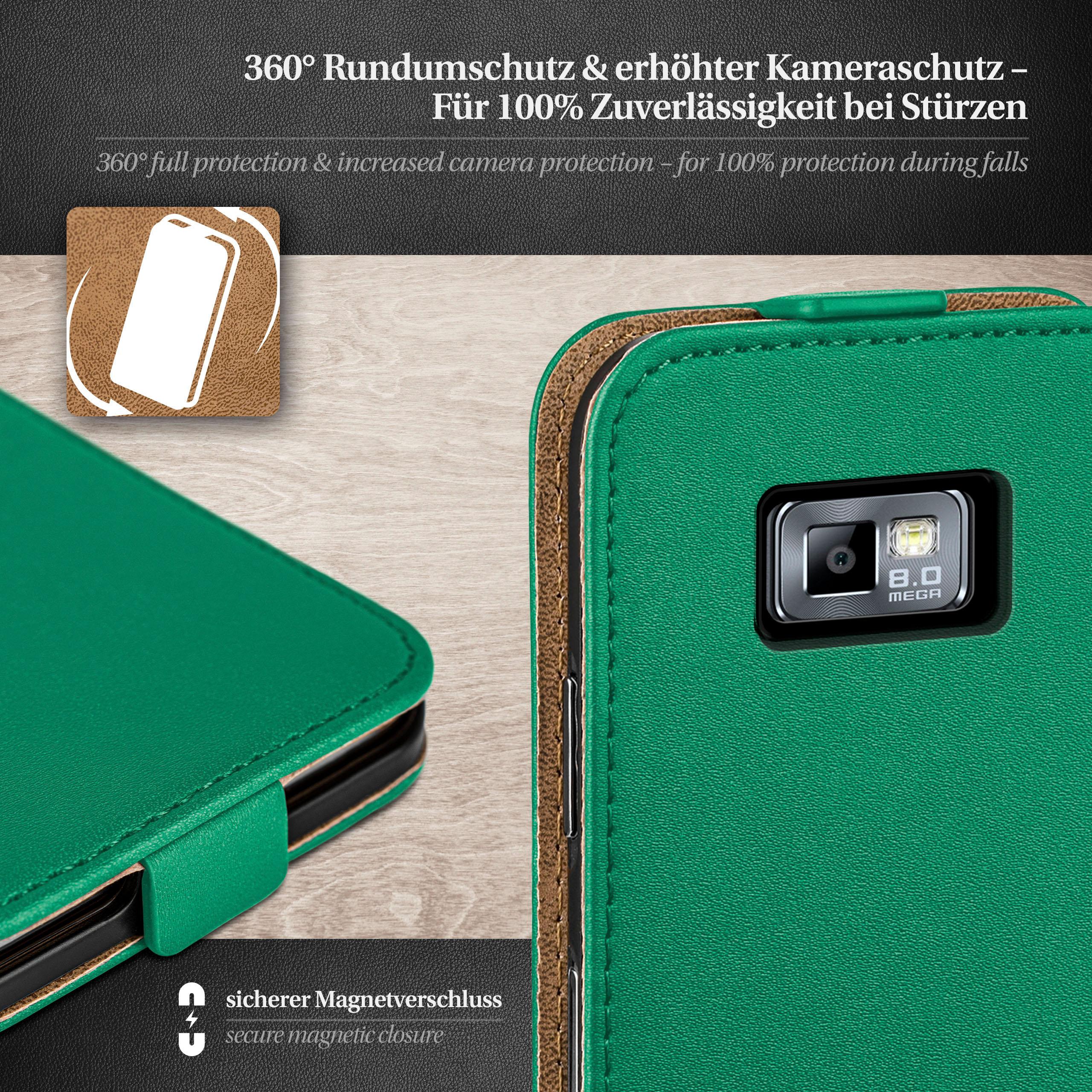 Cover, Galaxy MOEX Emerald-Green Flip S2 Plus, Flip / S2 Case, Samsung,