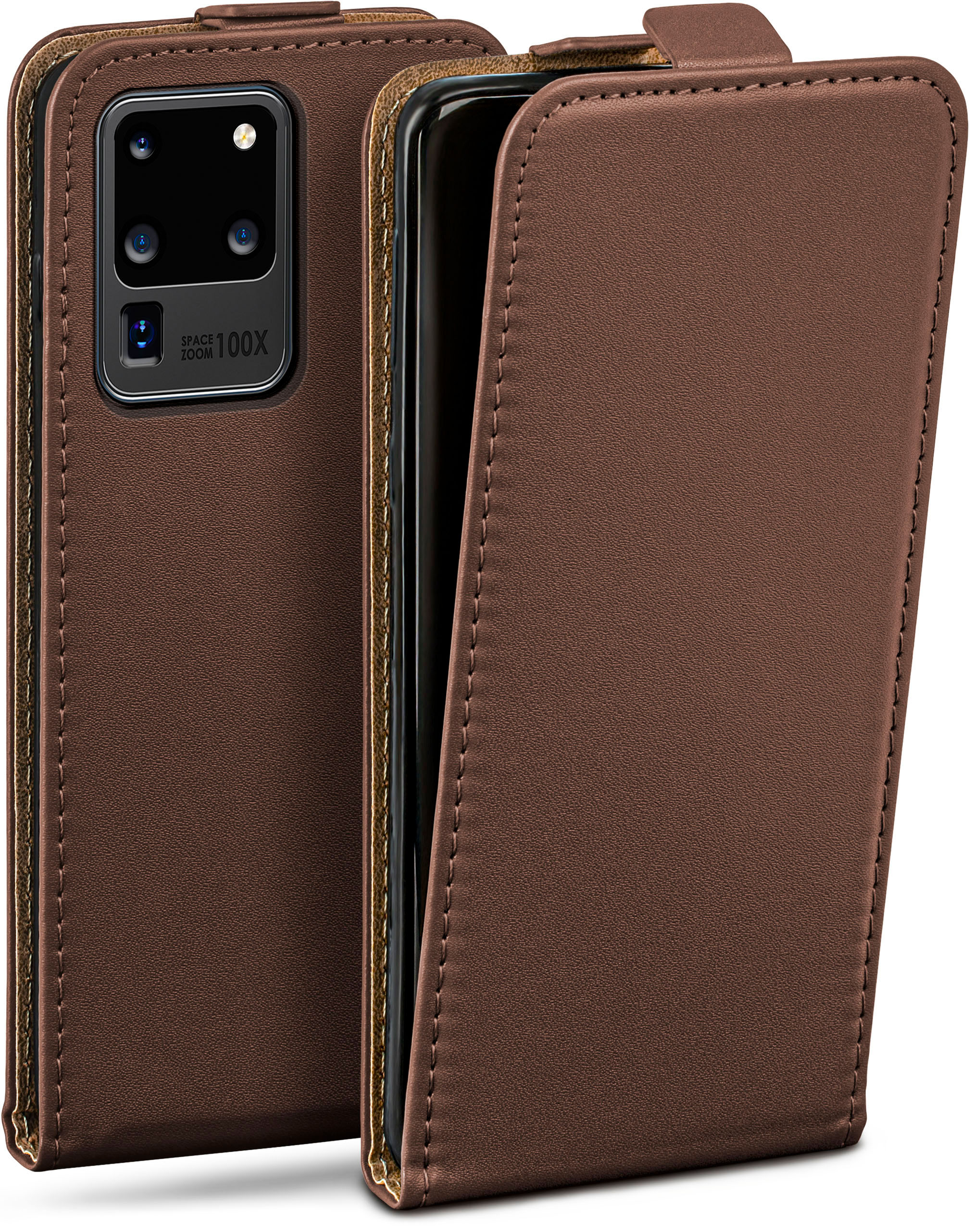 MOEX Flip Case, Flip Cover, Oxide-Brown 5G, Ultra / Galaxy Samsung, S20