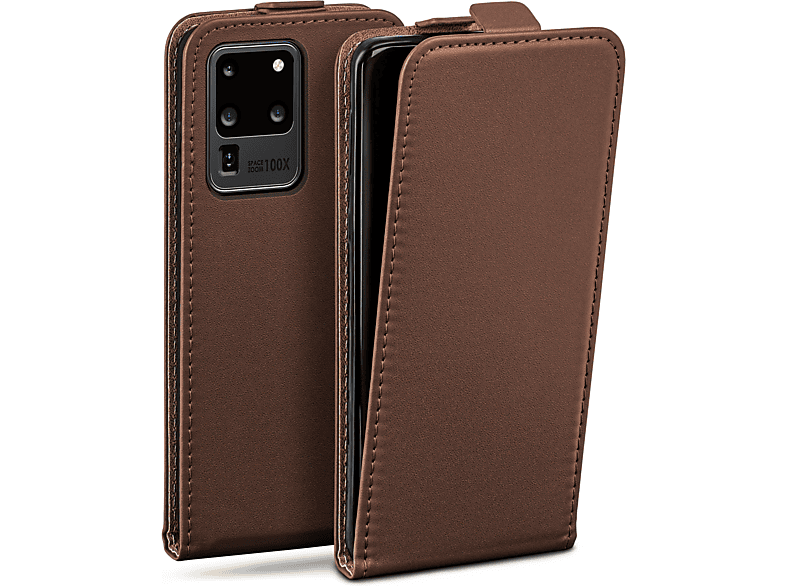 Cover, Flip Case, 5G, S20 Oxide-Brown Samsung, Galaxy Ultra / Flip MOEX