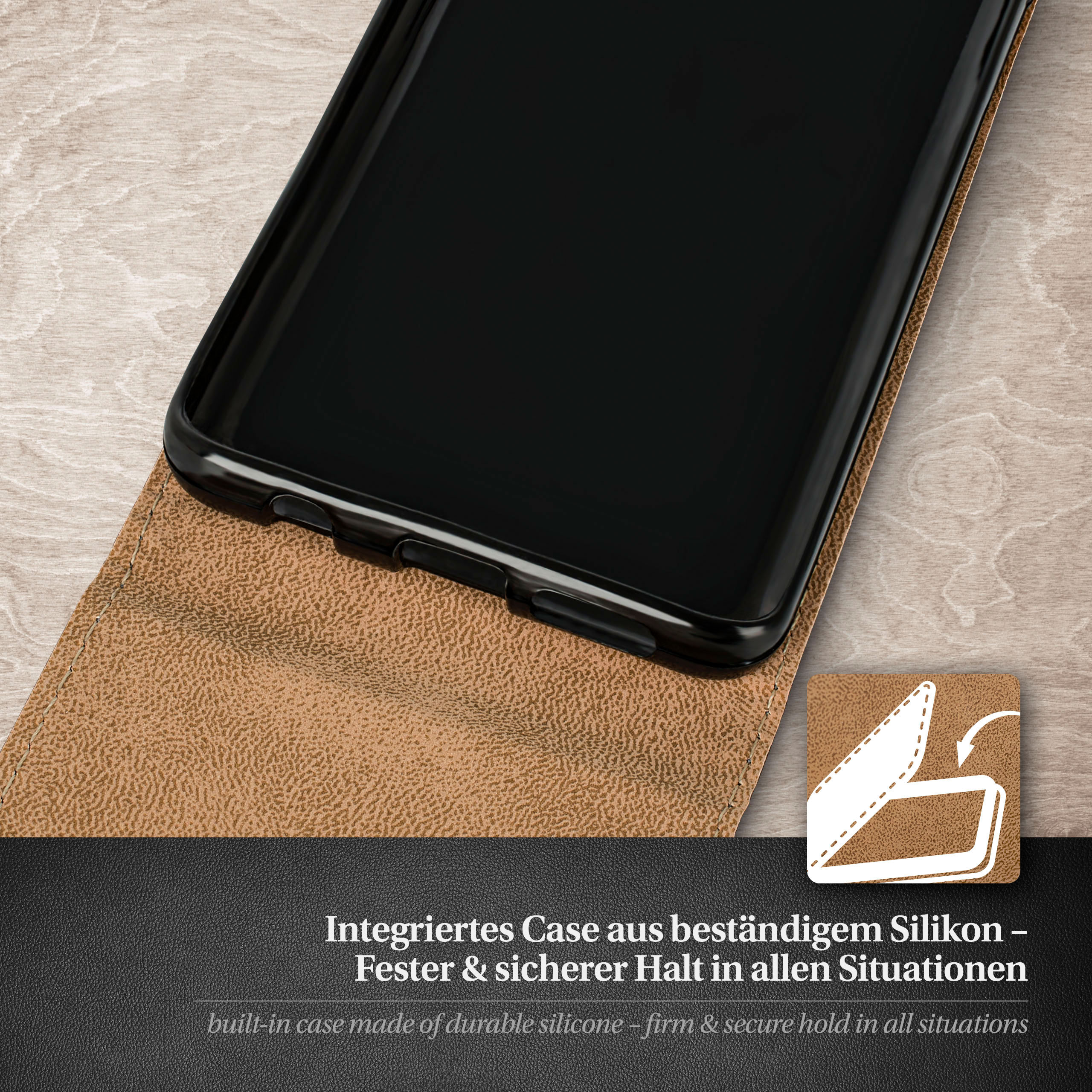 MOEX Flip Case, Flip Ed, P30 Huawei, New Deep-Black Pro/P30 Cover, Pro