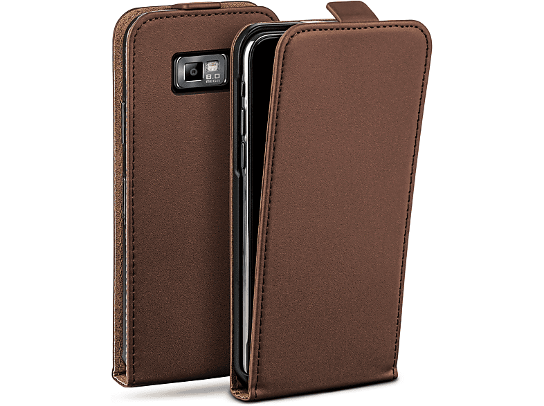 MOEX Flip Case, Flip Cover, Samsung, Galaxy S2 / S2 Plus, Oxide-Brown