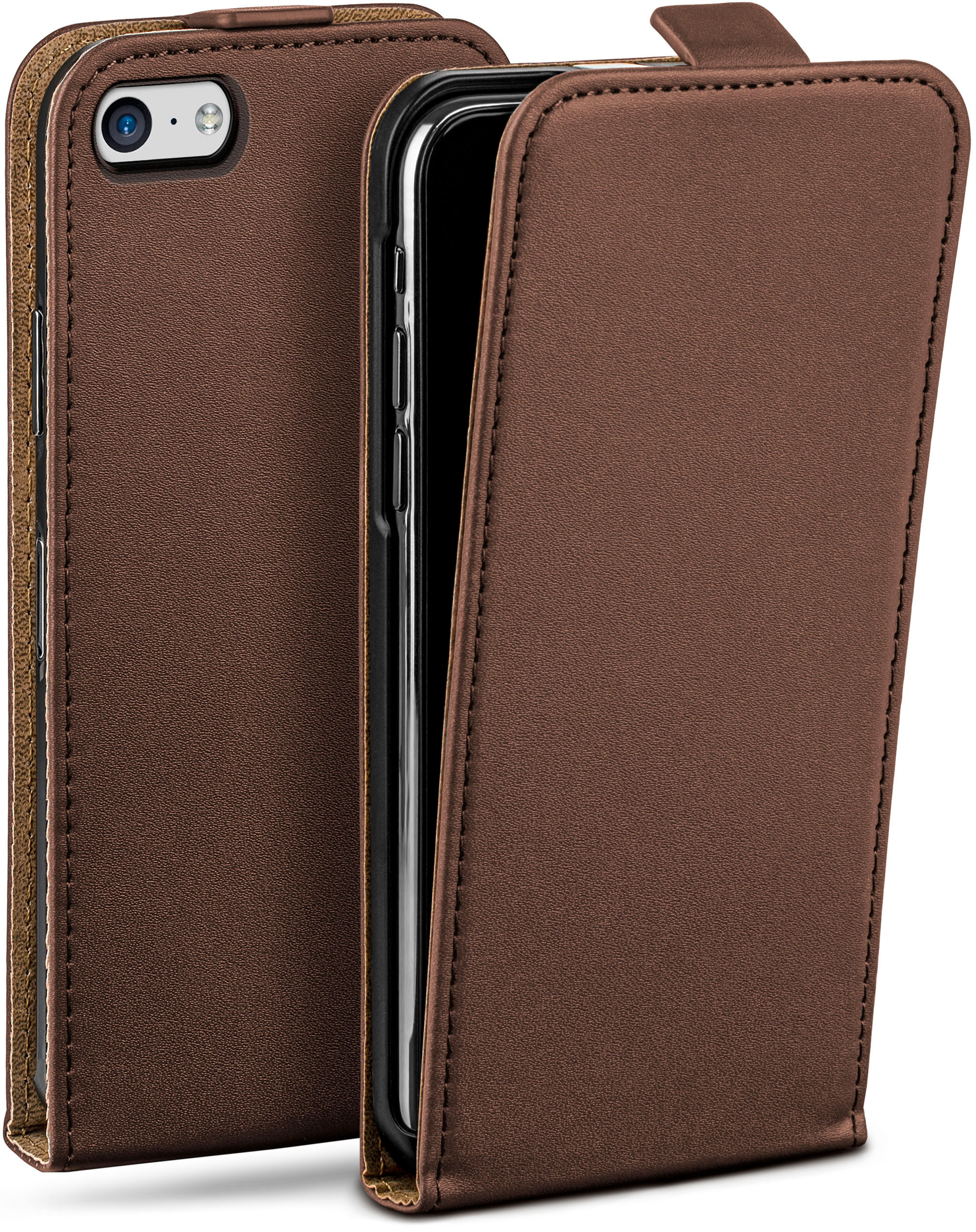 MOEX Flip Cover, iPhone 5c, Case, Apple, Oxide-Brown Flip