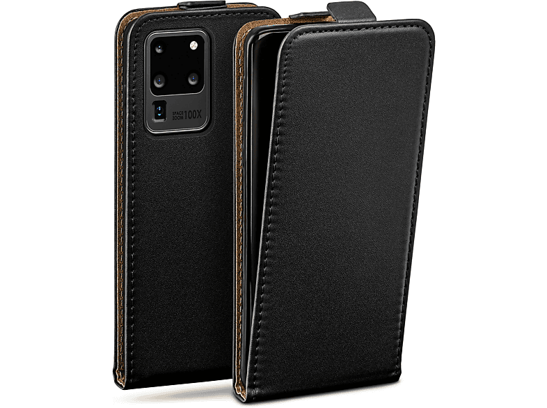 MOEX Flip Flip Cover, Galaxy Case, Samsung, / S20 Deep-Black Ultra 5G