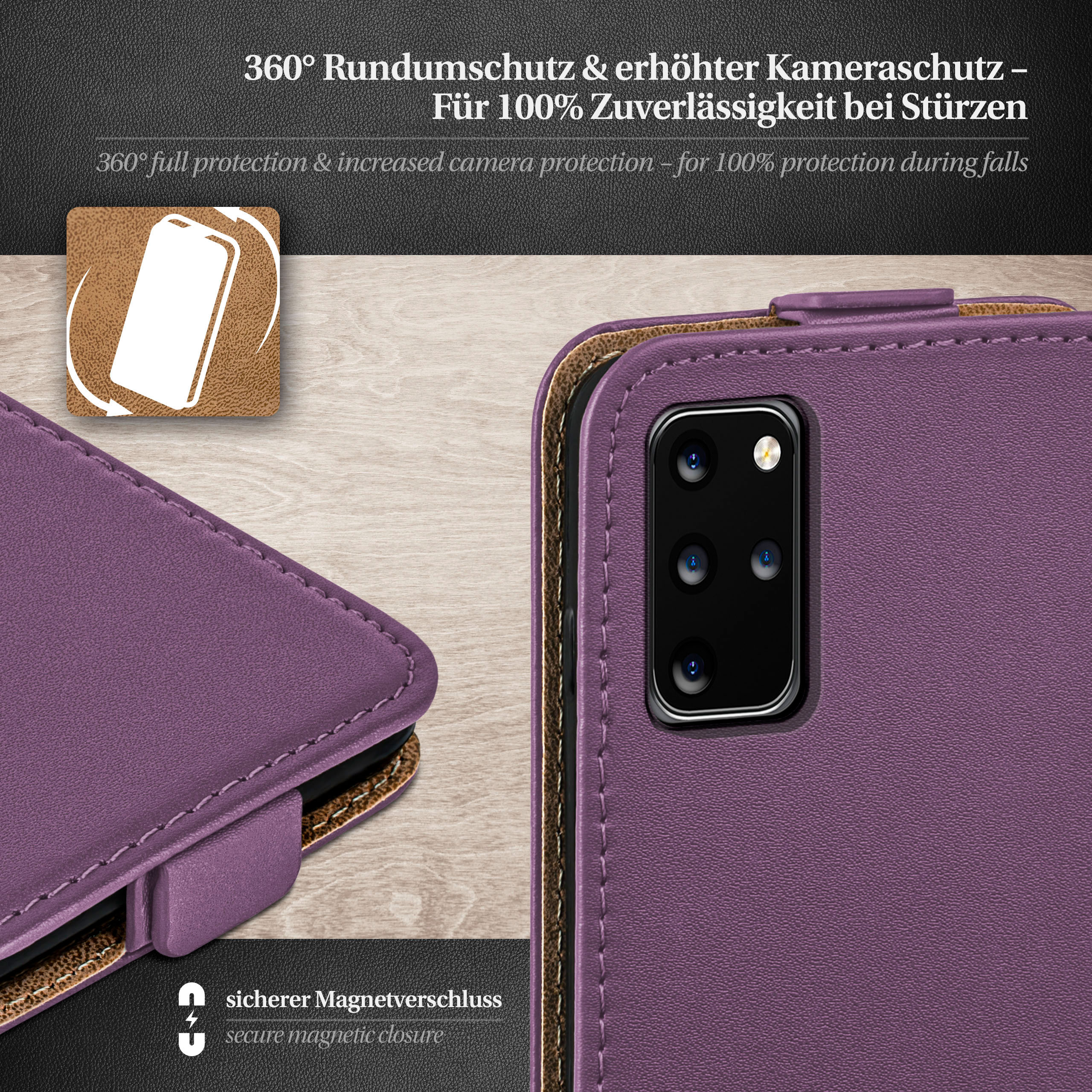 Galaxy Plus S20 Indigo-Violet Case, Cover, Flip 5G, Flip Samsung, MOEX /