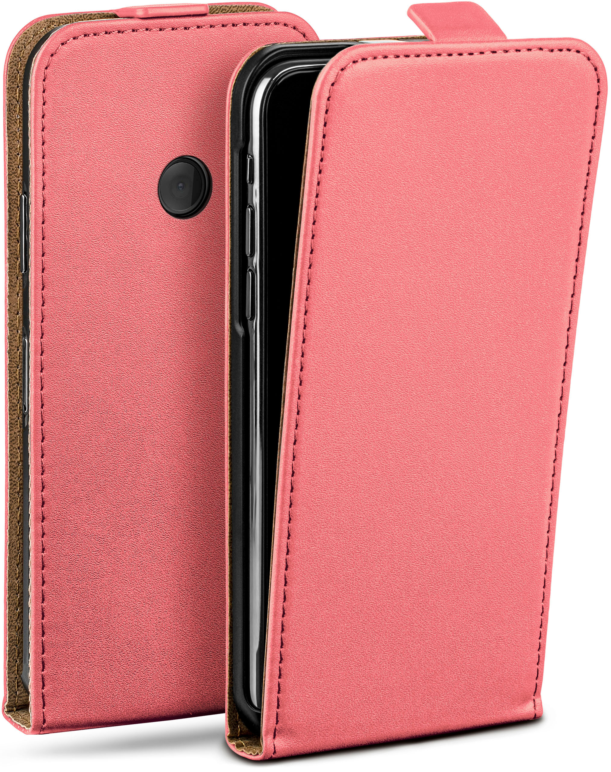520/525, Lumia MOEX Cover, Flip Flip Coral-Rose Case, Nokia,