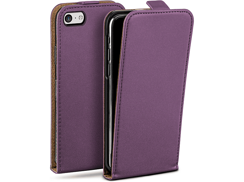 MOEX Flip Case, Flip Cover, Apple, iPhone 5c, Indigo-Violet