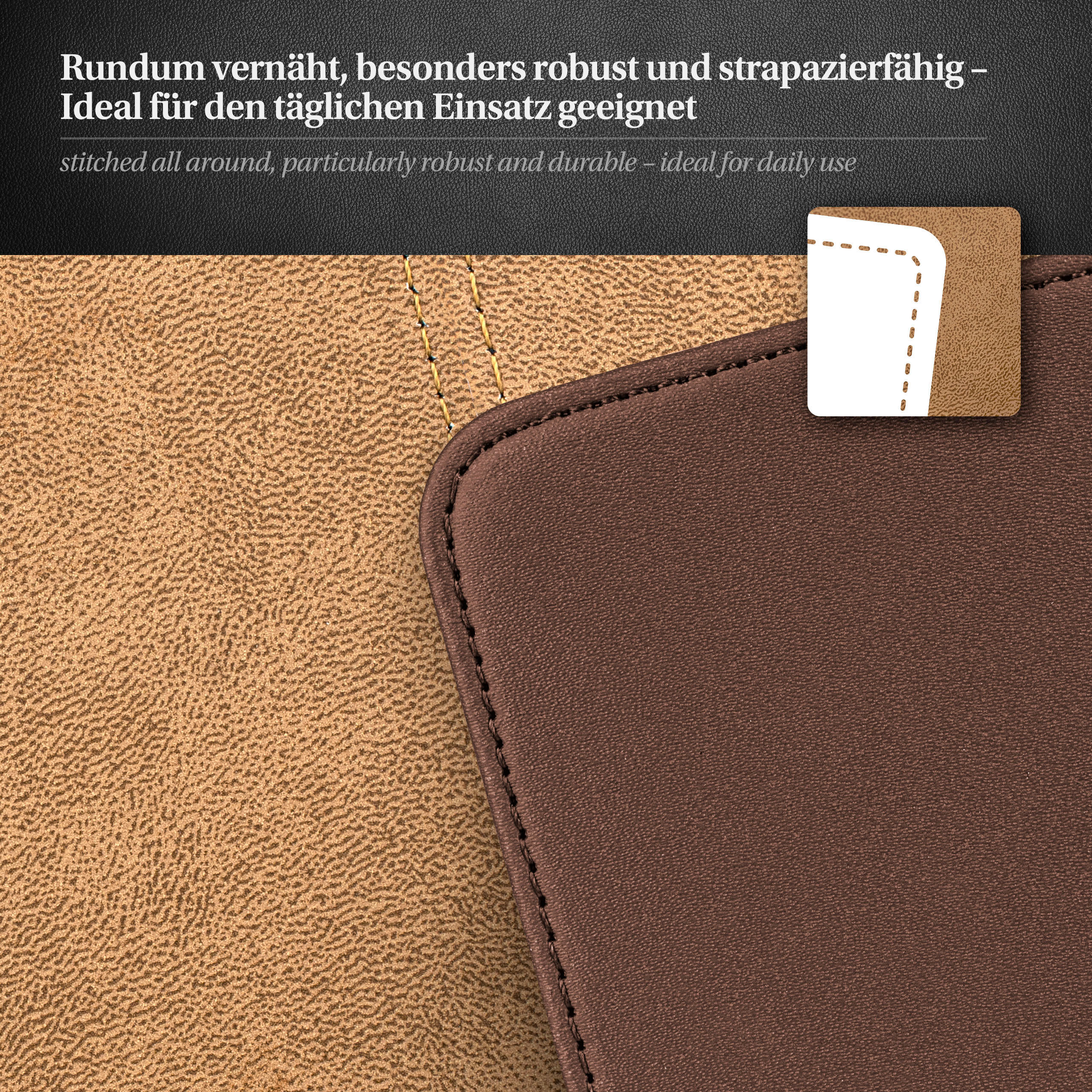 Nahaufnahme einer Handyhülle und einer strukturierten Oberfläche.