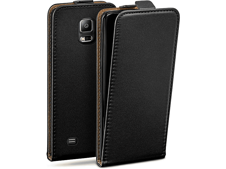 MOEX Flip Case, Flip Cover, Samsung, Galaxy S5 / S5 Neo, Deep-Black