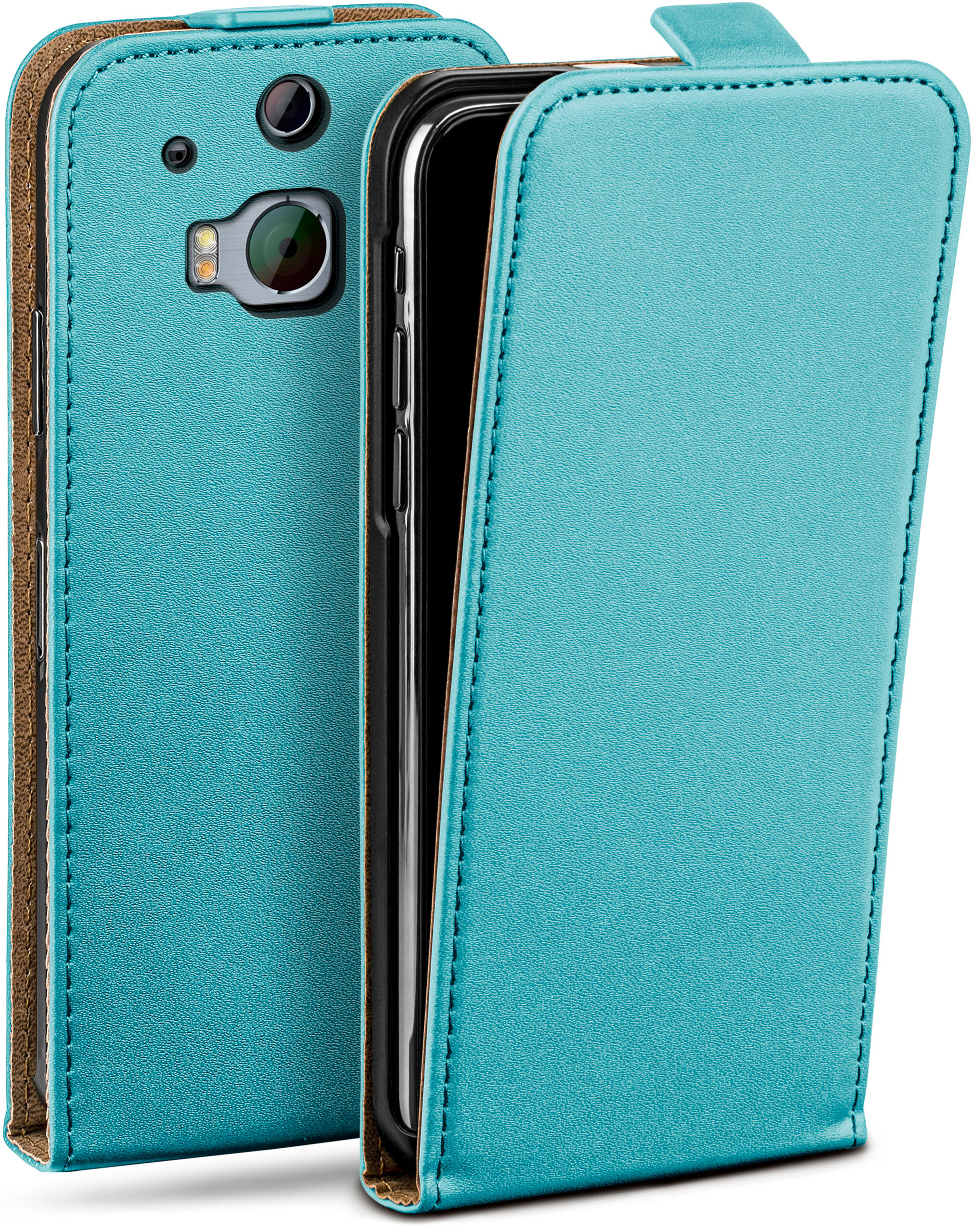 MOEX Flip Case, Flip One Aqua-Cyan M8 Cover, HTC, M8s, 