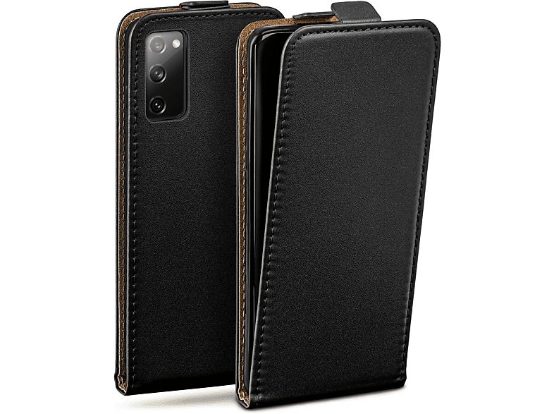 S20 Samsung, FE FE / Case, Galaxy Flip Deep-Black Cover, 5G, MOEX Flip