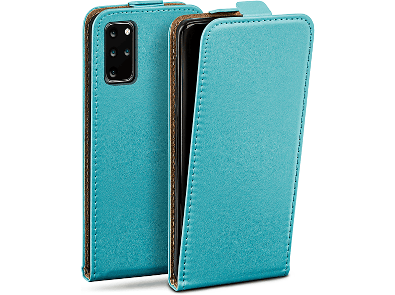 MOEX Flip Case, Flip Cover, Samsung, Galaxy S20 Plus / 5G, Aqua-Cyan | Flipcover