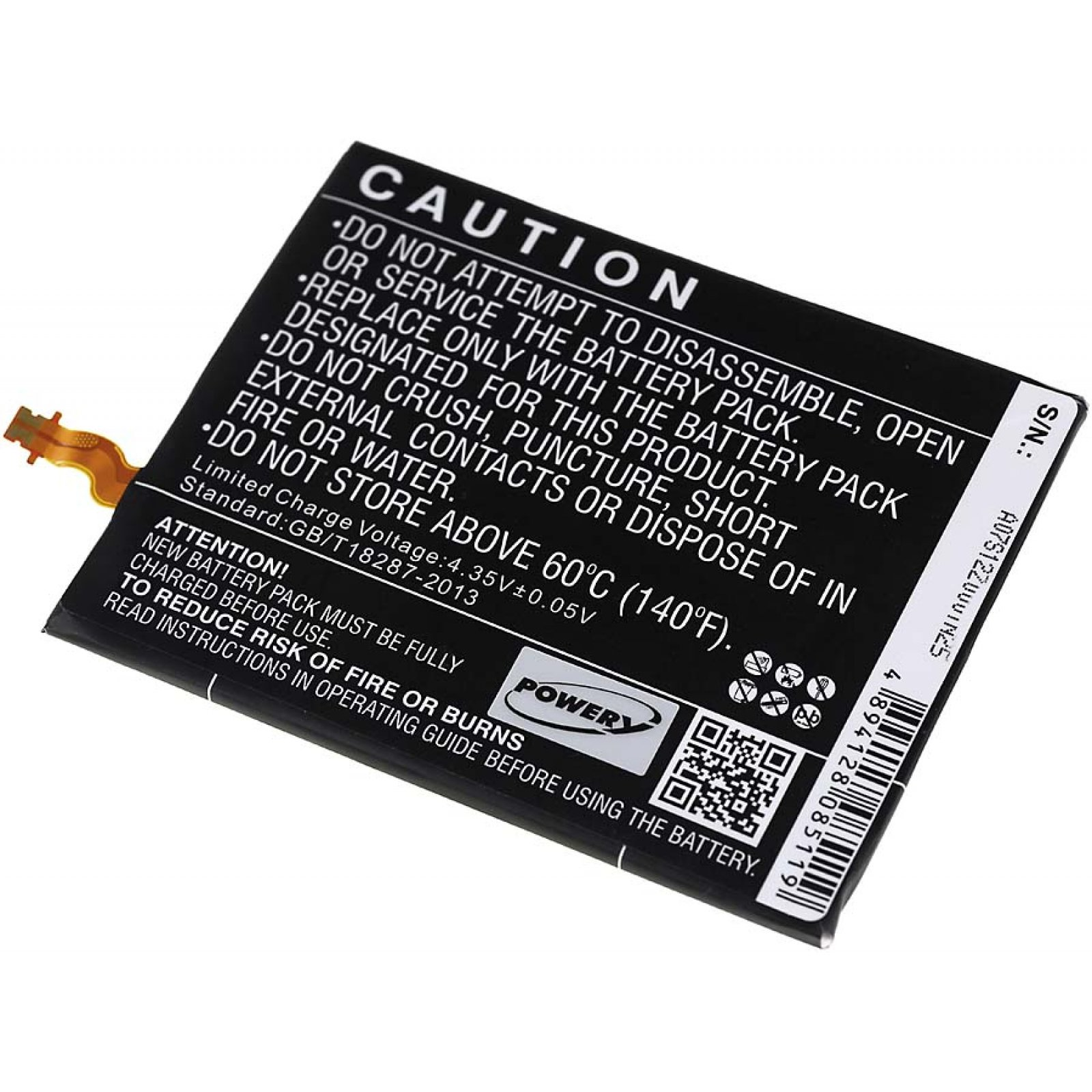 Akku, Akku für POWERY SM-T110 Li-Polymer Samsung Volt, 3.8 3600mAh