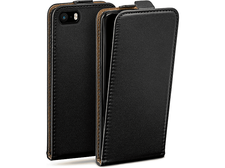 MOEX Flip Case, Flip (2016), 5 / iPhone / Cover, Deep-Black SE 5s Apple