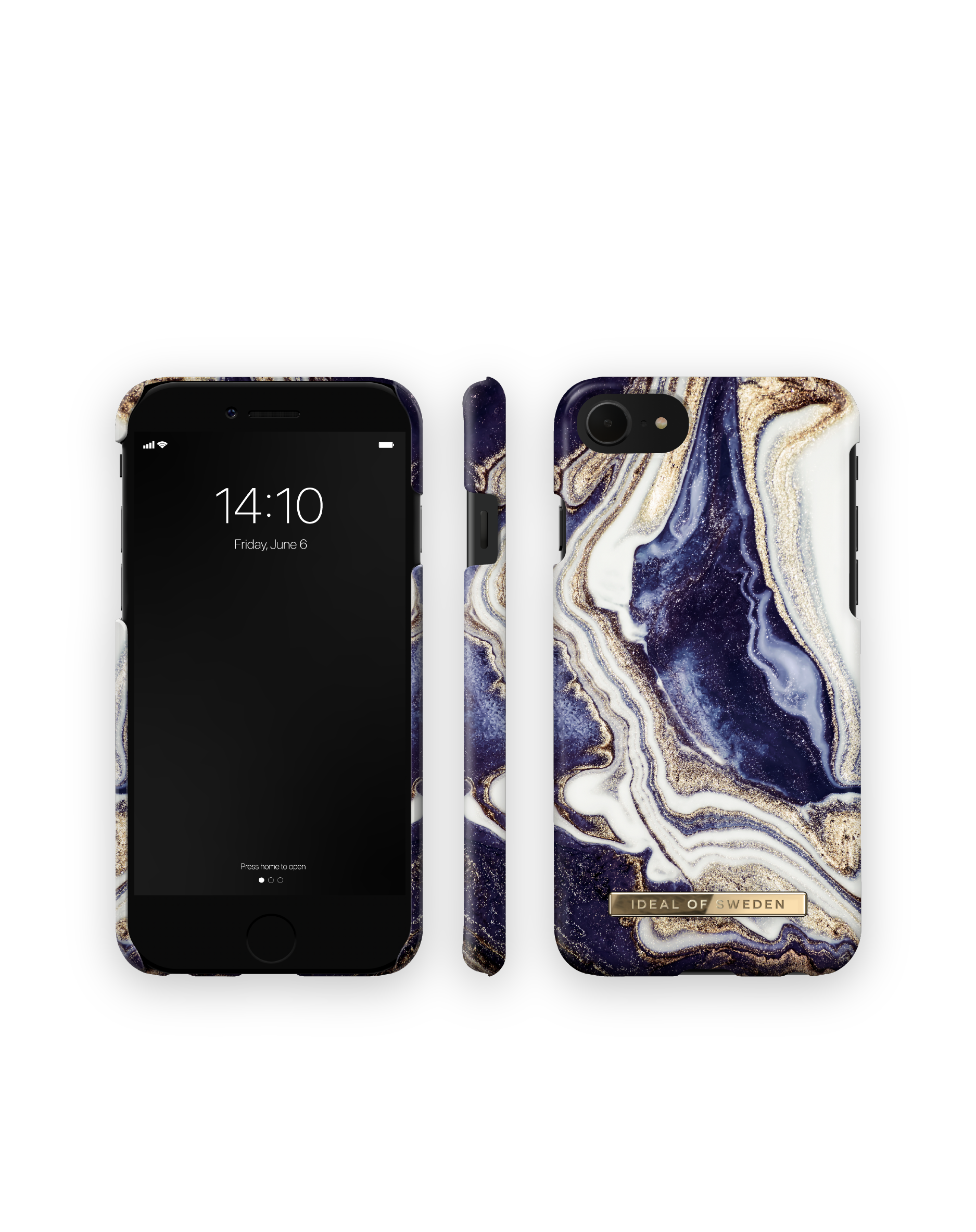 IDEAL OF iPhone Apple SE Apple, 7, Marble 6(S), 8, iPhone iPhone Apple Backcover, IDFCGM19-I7-165, SWEDEN Apple (2020), iPhone Golden Indigo Apple