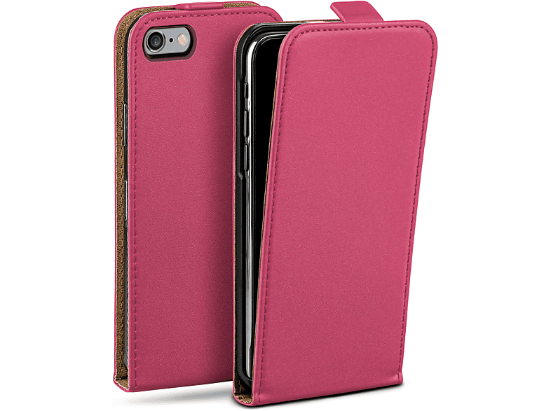 MOEX Flip Case, Plus iPhone Apple, 6s Cover, Berry-Fuchsia 6 Flip / Plus