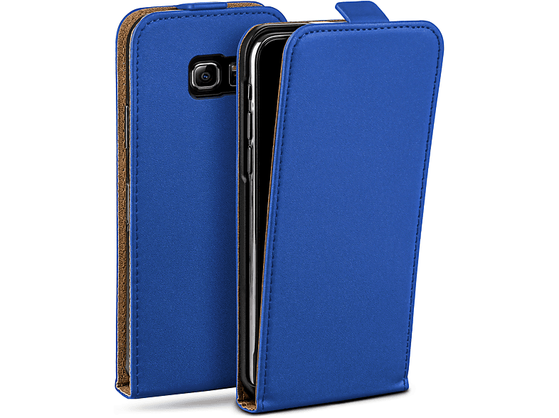 MOEX Flip Case, Flip Cover, Samsung, Galaxy S6 Edge, Royal-Blue