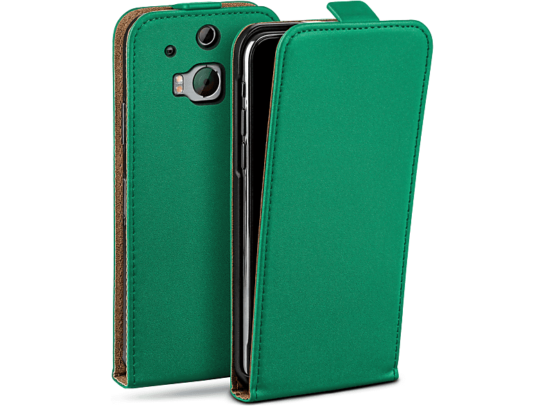 Cover, Emerald-Green M8 Case, / Flip Flip One HTC, MOEX M8s,