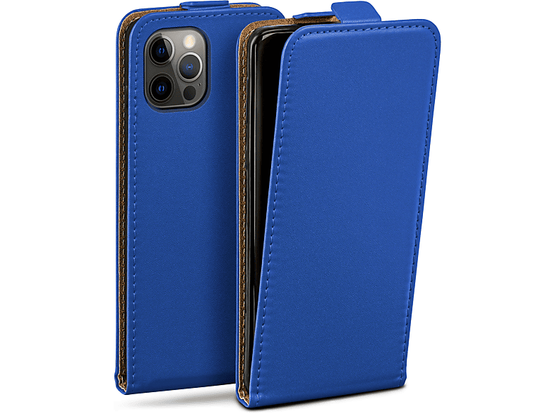 MOEX Flip Case, Flip Cover, Apple, iPhone 12 / 12 Pro, Royal-Blue