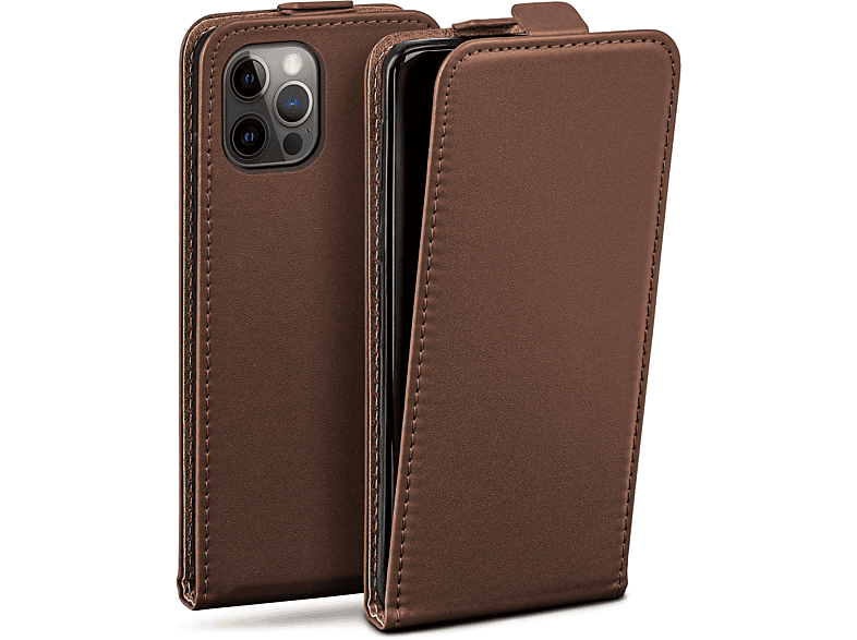 MOEX Flip Cover, Case, Pro, iPhone 12 / Oxide-Brown 12 Flip Apple