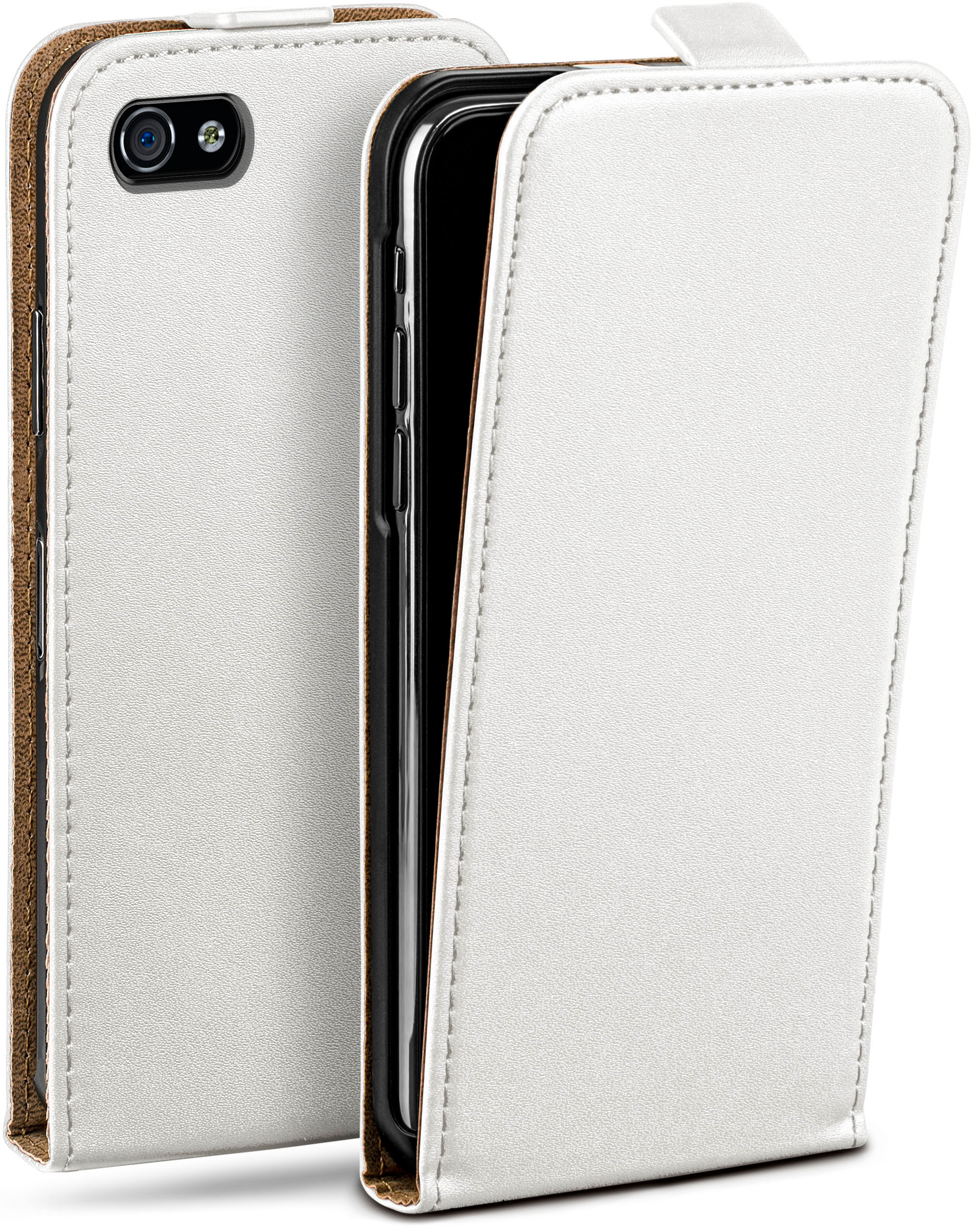 / iPhone Flip MOEX Apple, Cover, Case, 4s Pearl-White Flip iPhone 4,
