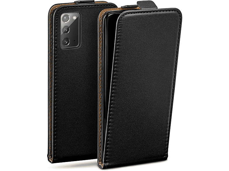 Cover, Samsung, Note20 MOEX Flip Flip Deep-Black Case, Note20 / 5G,