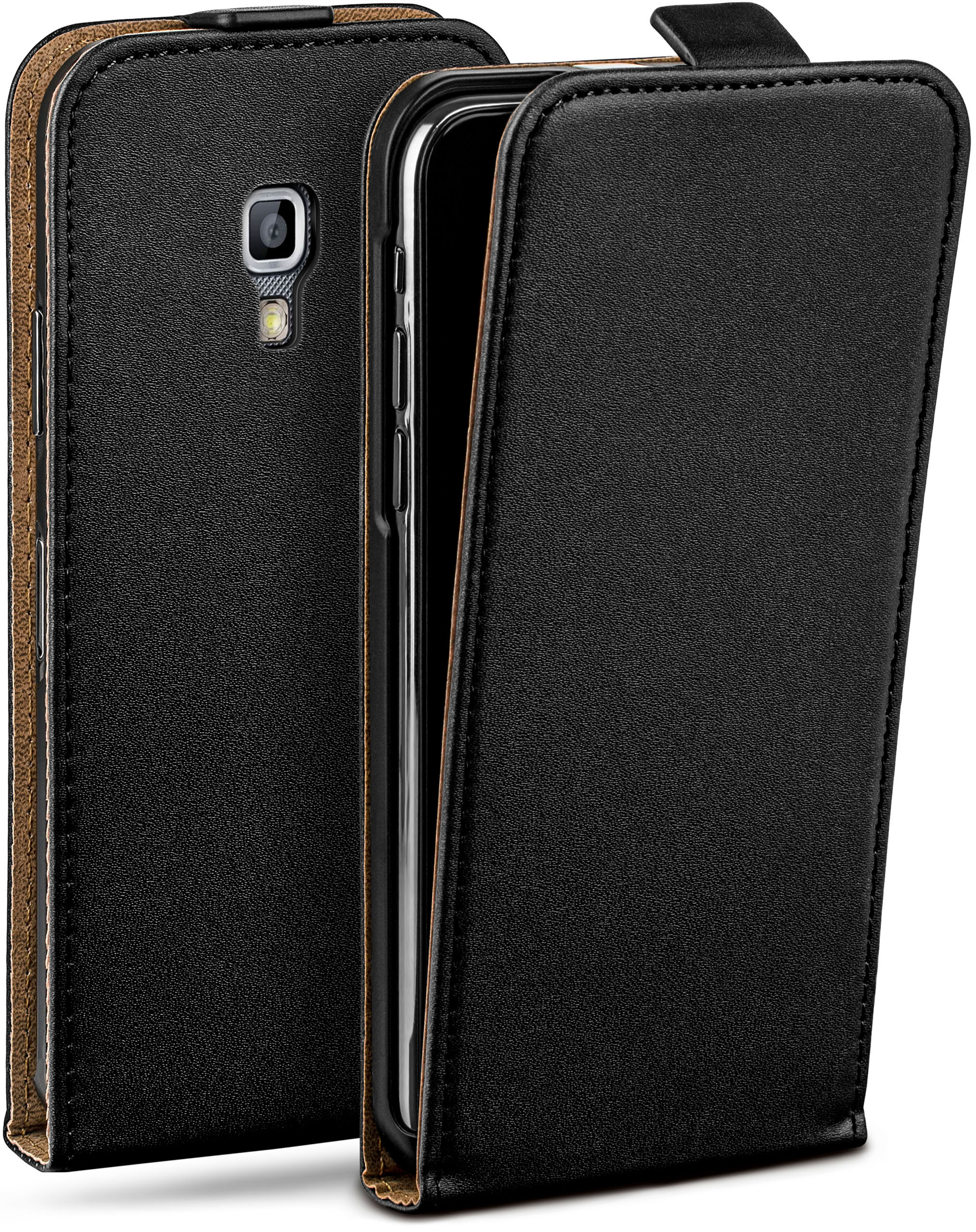 MOEX Flip Case, Flip Cover, Plus, Ace Samsung, Deep-Black Galaxy