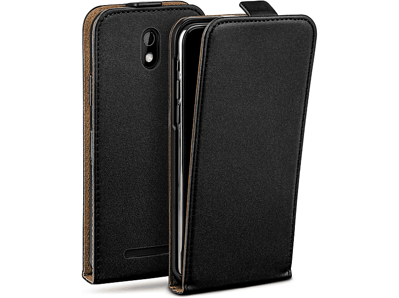 MOEX Flip Case, Cover, Desire 500, HTC, Deep-Black Flip