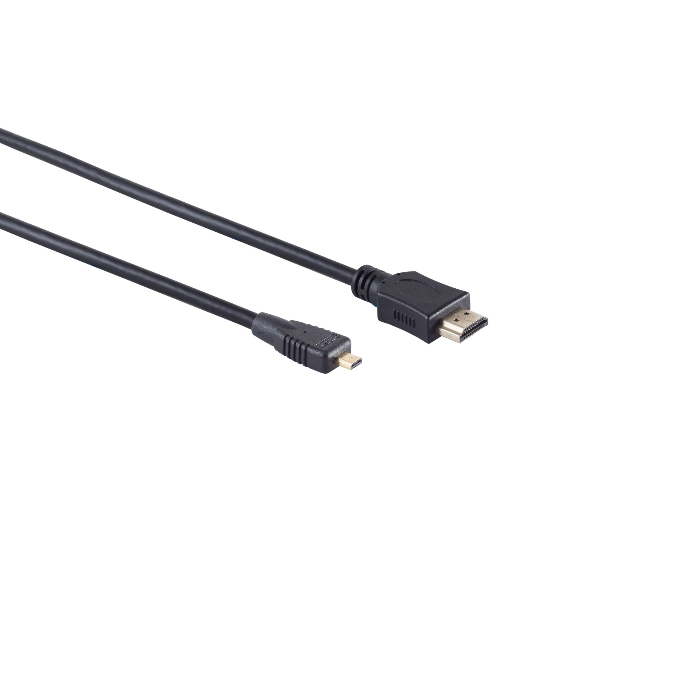 HDMI 0,5m micro KABELBUDE A-Stecker/HDMI Kabel verg D-Stecker HEAC HDMI