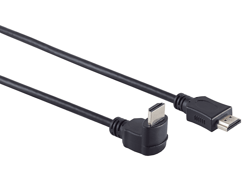 Abgang unten KABELBUDE A-St. HEAC HDMI Kabel HDMI 0,5m A-St Winkel/HDMI