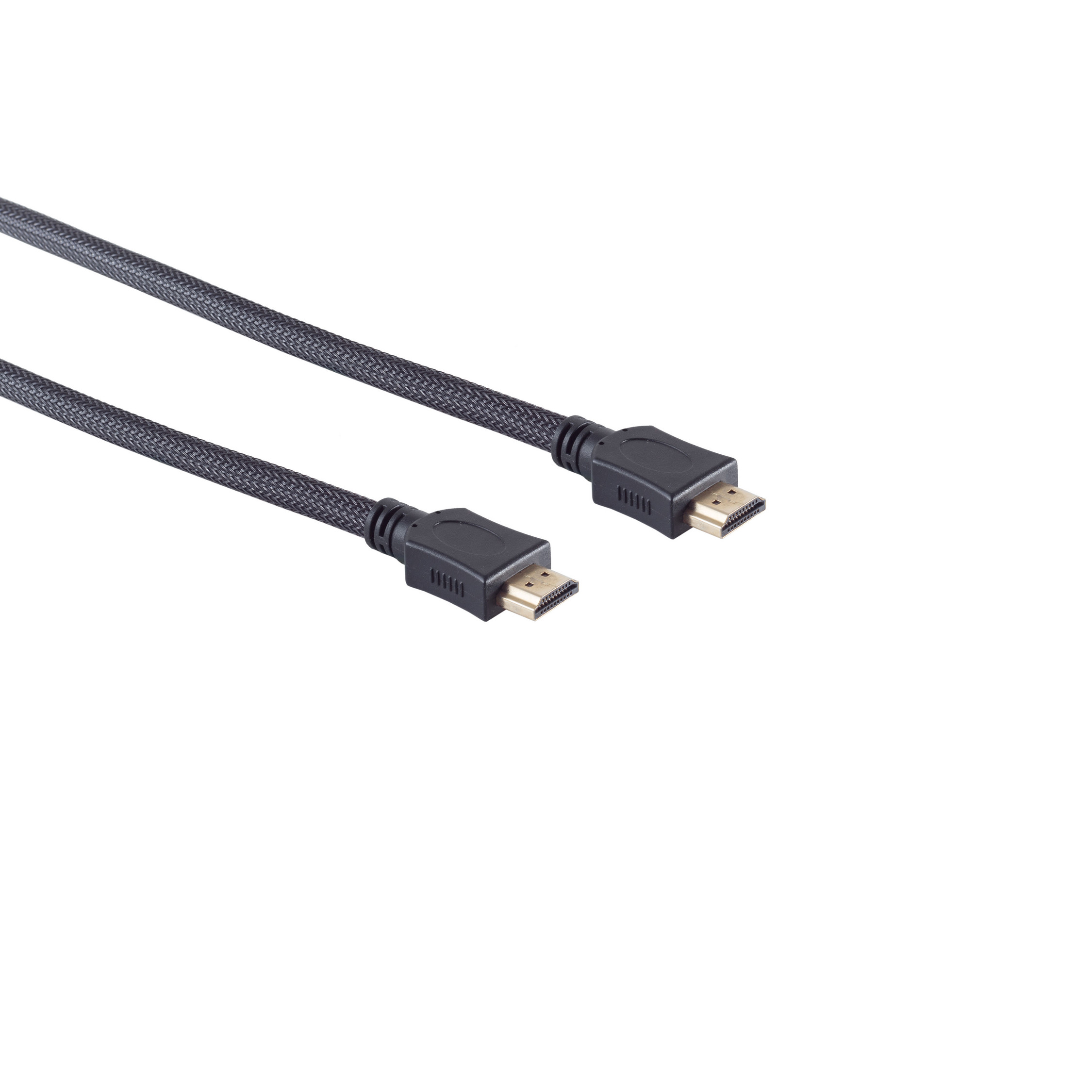 HDMI HDMI Nylon KABELBUDE A-St./HDMI Kabel HEAC A-St. Mantel sw 3m verg