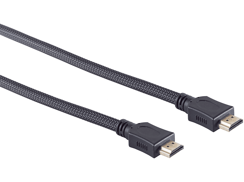 HDMI HDMI Nylon KABELBUDE A-St./HDMI Kabel HEAC A-St. Mantel sw 3m verg