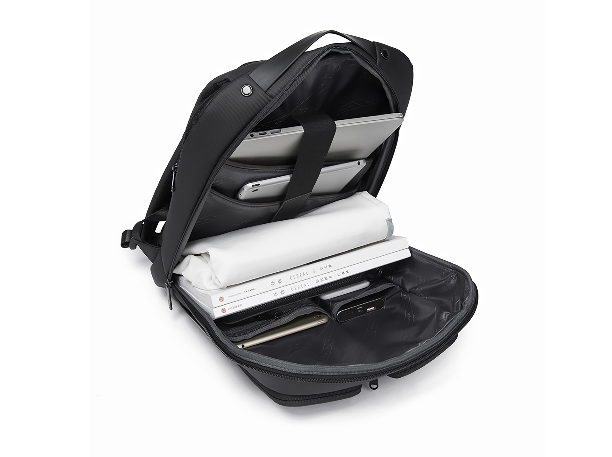 ARRIVLY Allrounder I Pro Nylon, Notebookrucksack Schwarz für Rucksack bis Zoll & Damen Rucksack Geräte 15.6 Herren Laptop für
