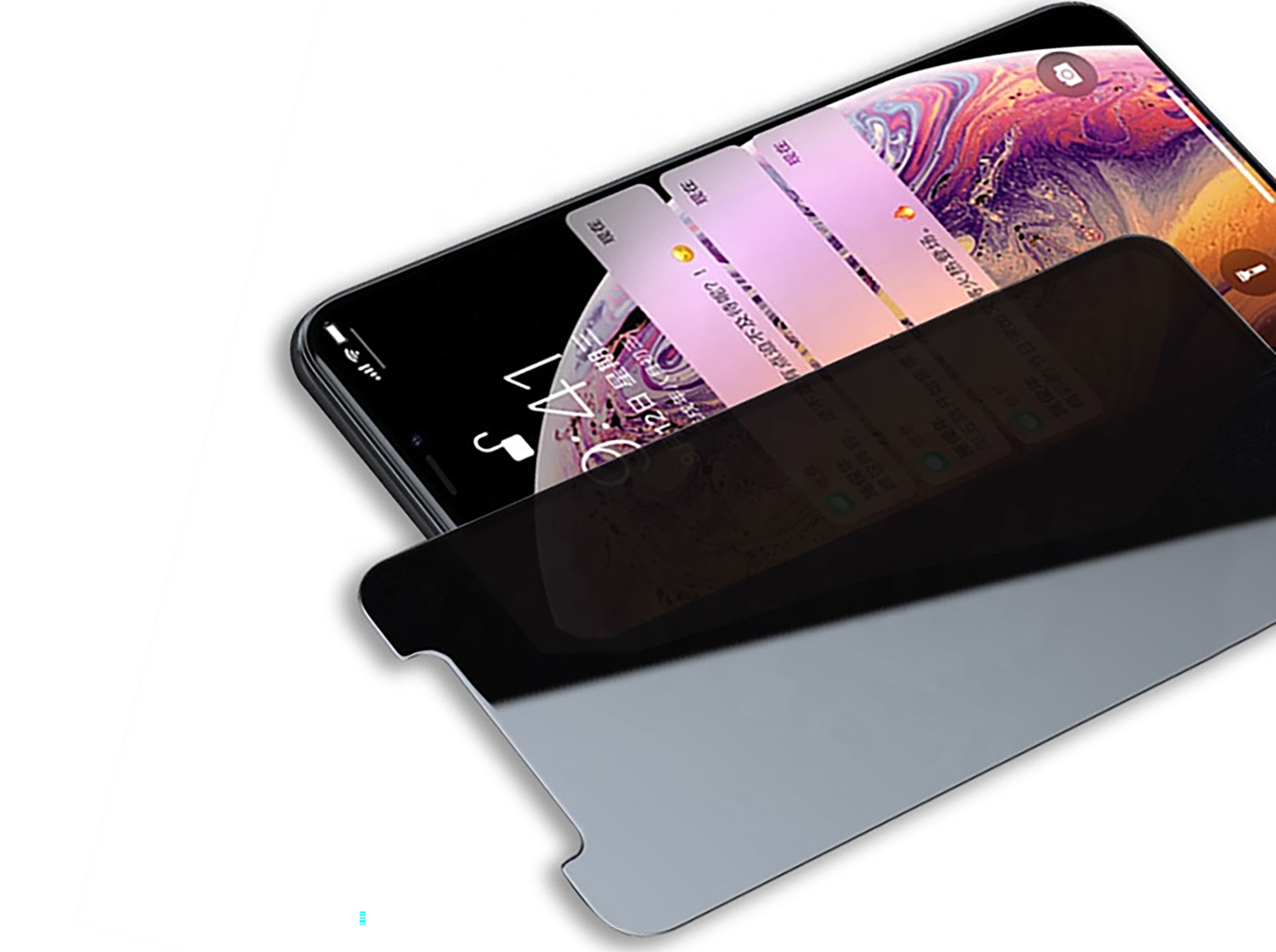 ARRIVLY Anti-Spähen Blickschutz Apple iPhone Panzerfolie Schutzglas(für Max) Xs