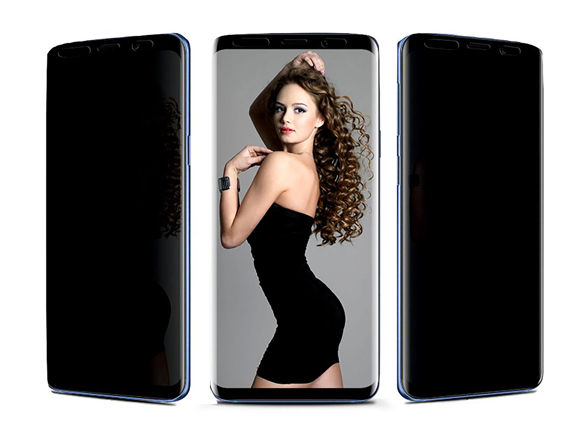S8+) Anti-Spähen Blickschutzfolie Displayschutz(für Samsung Galaxy ARRIVLY