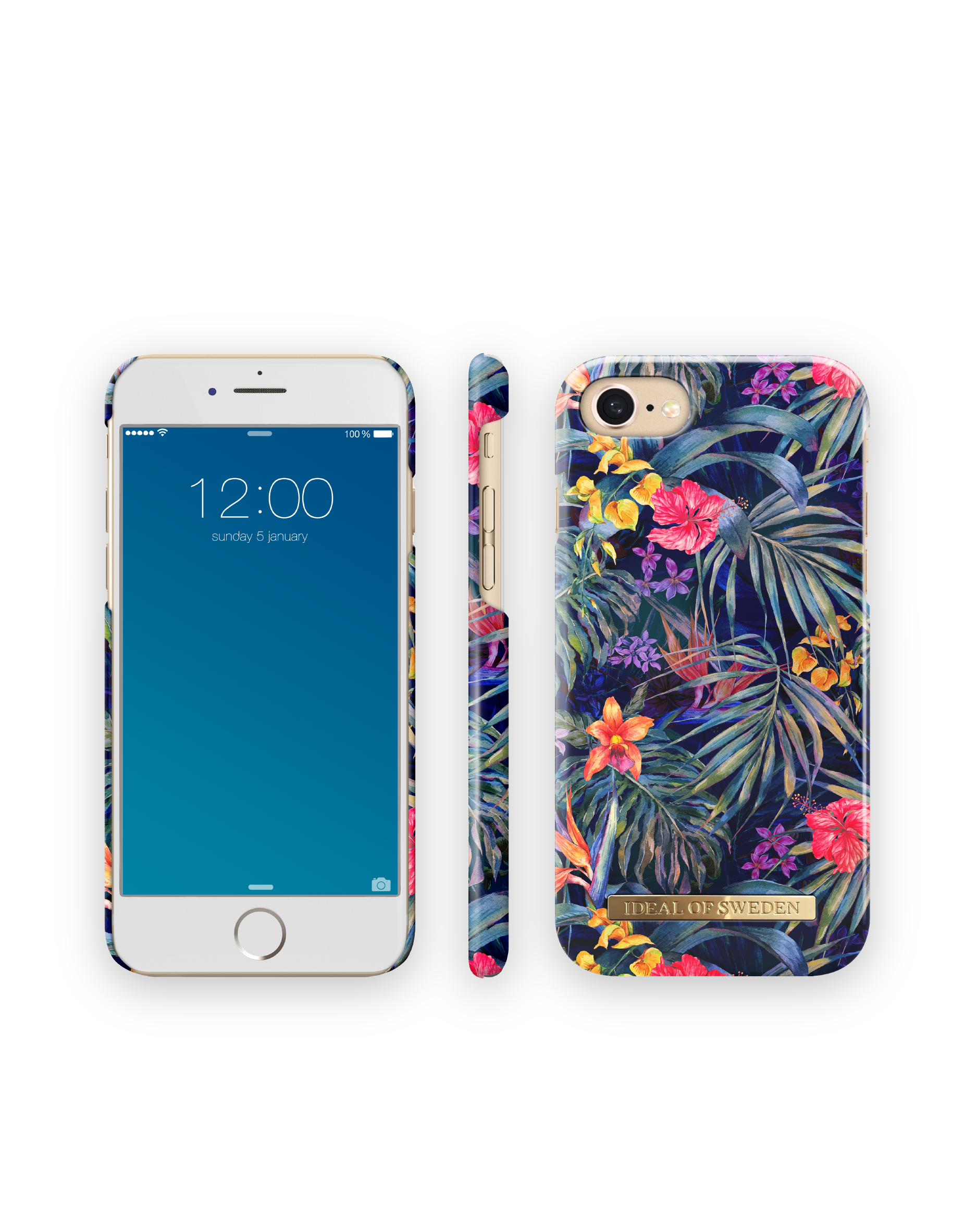 IDEAL OF SWEDEN FLORAL JUNGLE MYSTERIOUS CUSTODIA per iPhone 6 / 7 / 8 / SE 2020 / SE 2022, Multicolore