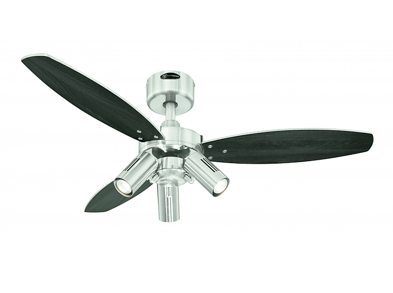 Jet (49 WESTINGHOUSE Deckenventilator Silber Watt) Plus / Grau