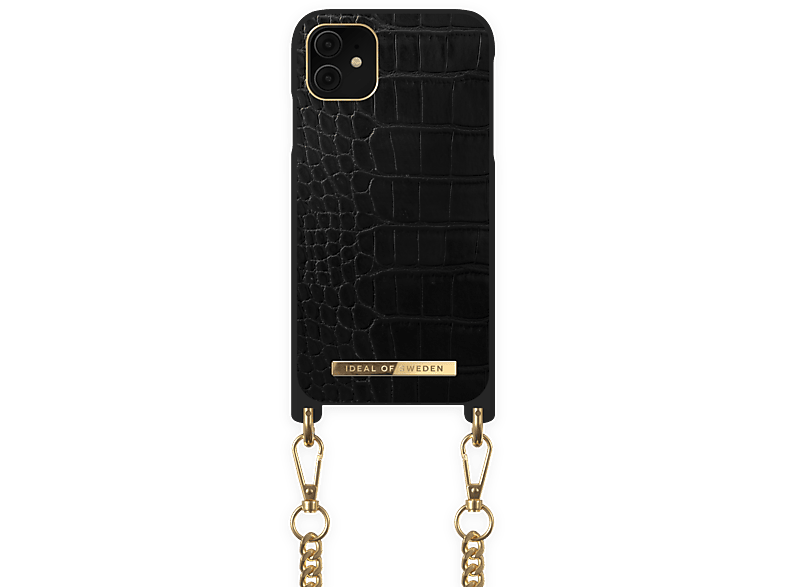 OF Black IDEAL iPhone XR, IDNCSS20-I1961-207, Backcover, Jet SWEDEN 11, Croco iPhone Apple,