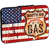 PEDEA Laptop Hülle "Stars & Stripes" 17,3 Zoll (43,9 cm) Notebook Sleeve Sleeve für Universal Neopren, Stars & Stripes