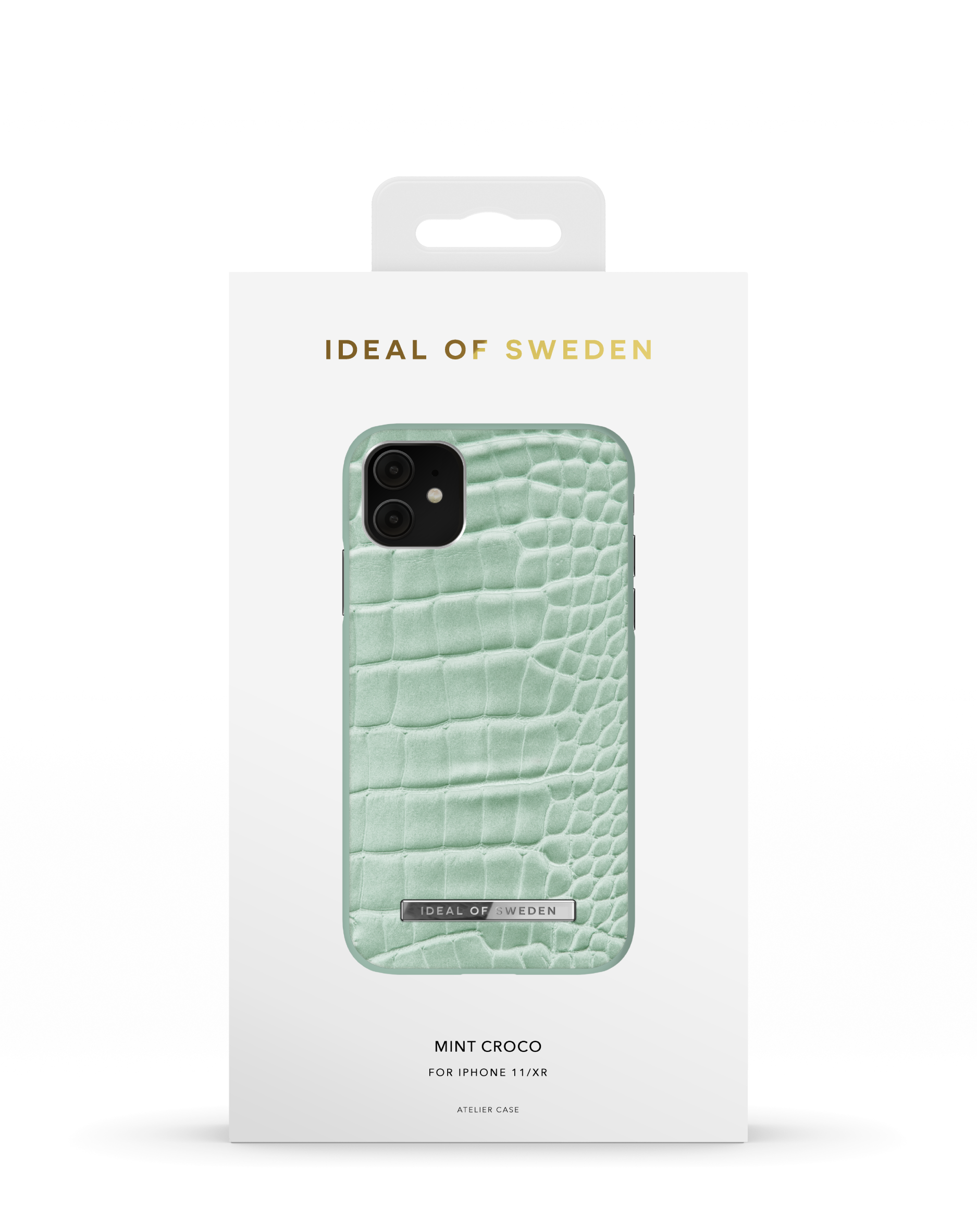 IDEAL OF SWEDEN IDPWSS21-I1961-261, iPhone XR, Croco iPhone 11, Apple, Mint Apple Bookcover, Apple