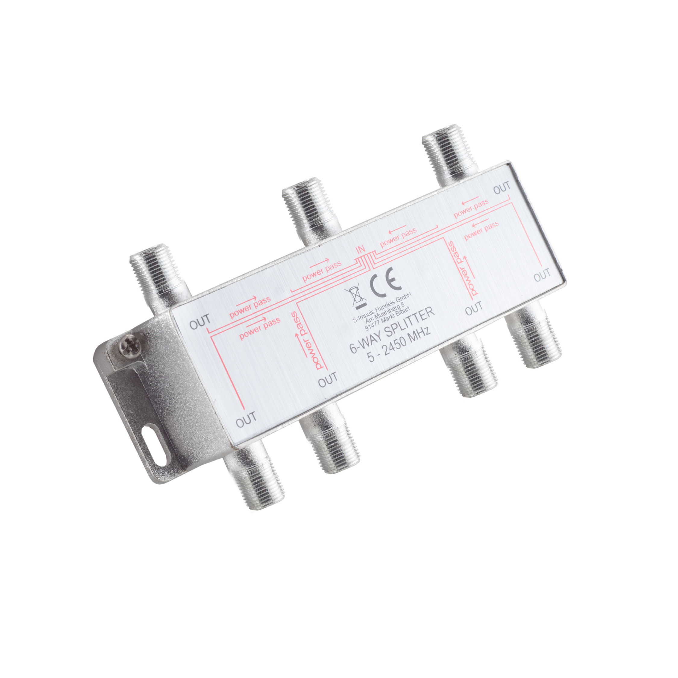 S/CONN MAXIMUM CONNECTIVITY F-Serie; Stammverteiler; 5-2400 6-fach; (Koax) Antennen MHz DC