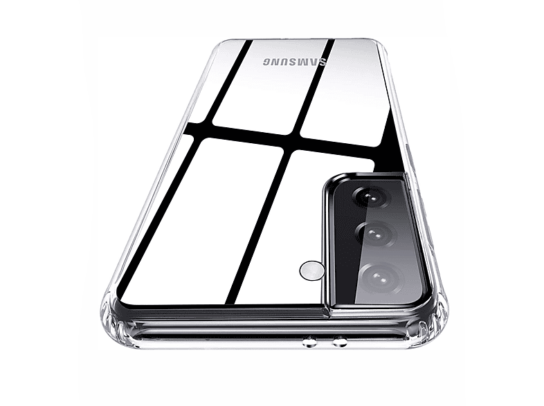 Silikon Plus, Verstärkt, Galaxy Transparent Backcover, S21 Hülle ARRIVLY Samsung,