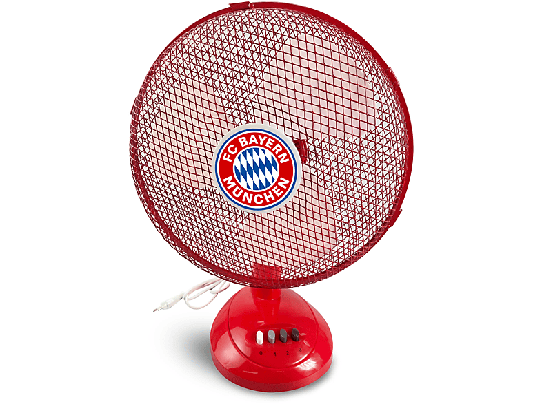 FC BAYERN Ventilator MÜNCHEN (40 Rot Watt) Tischventilator