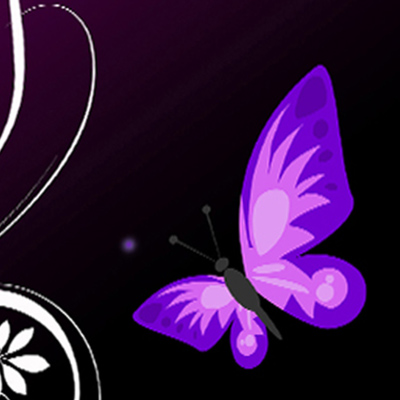 PEDEA Tablet Neopren, Zoll (25,6 Hülle Purple Universal Sleeve Butterfly\