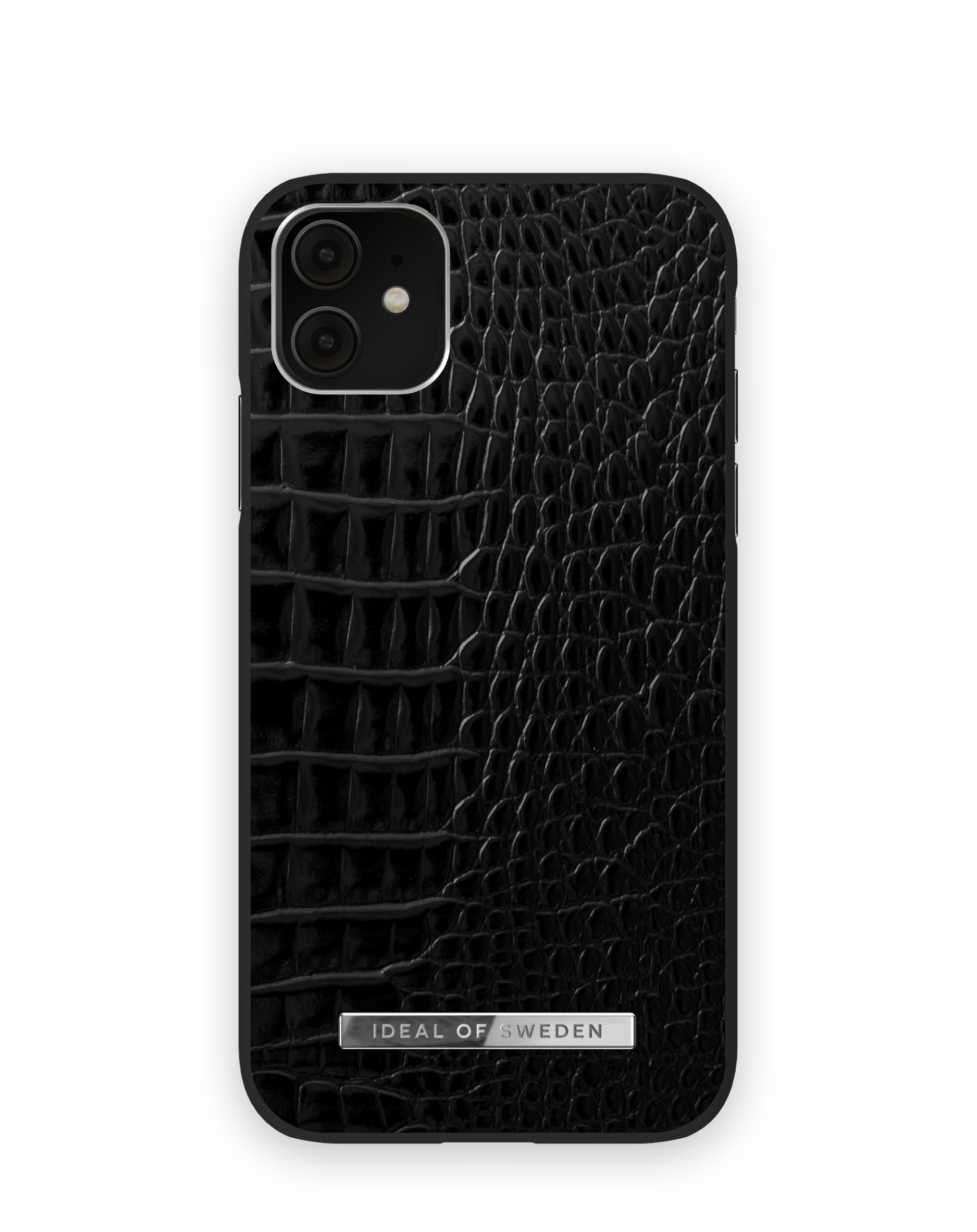IDACSS21-I1961-306, Apple OF SWEDEN Backcover, Silver Apple, Noir Neo XR, Croco iPhone iPhone 11, Apple IDEAL