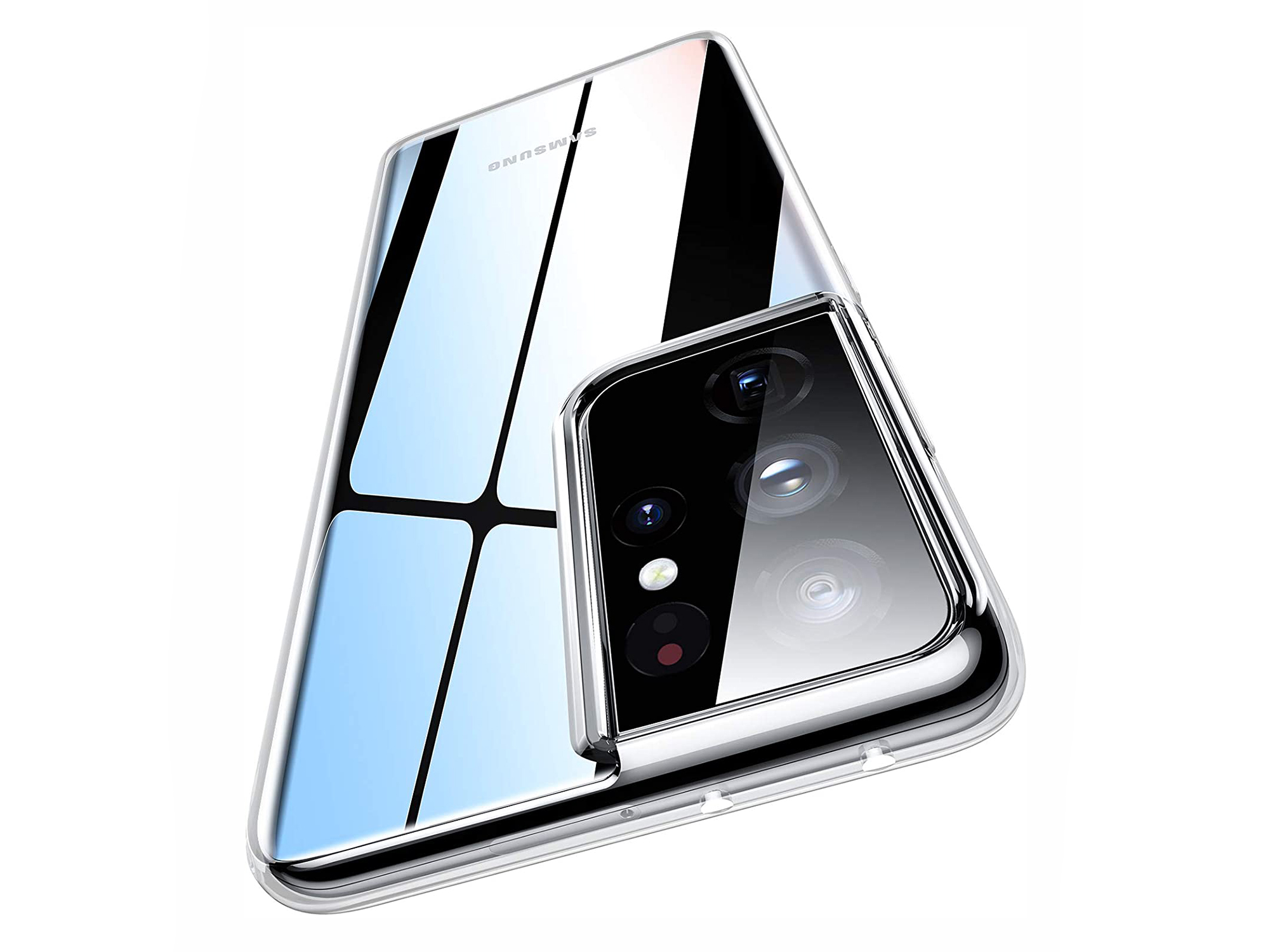 S21 Transparent Galaxy ARRIVLY Backcover, Ultra, Samsung, Silikon Hülle,
