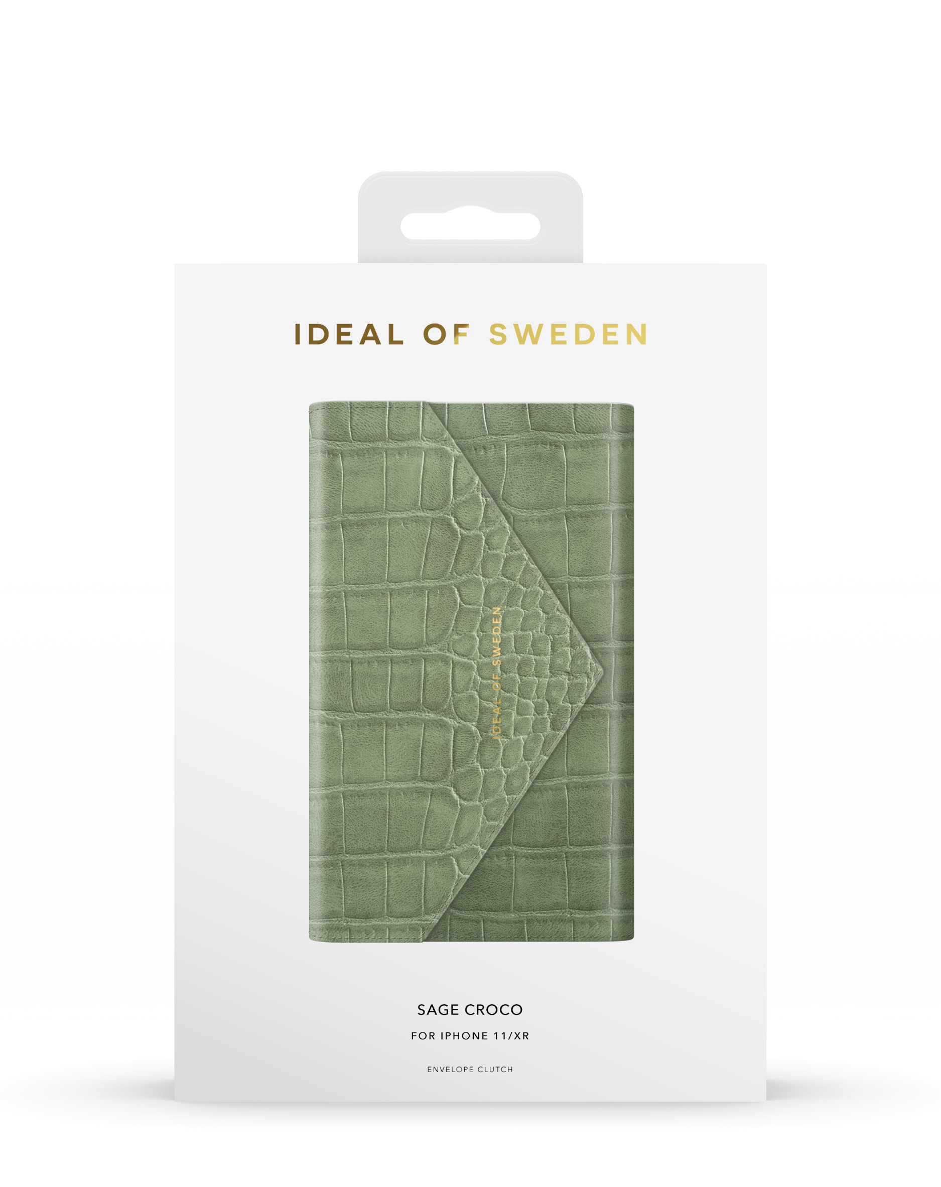 XR, IDECSS20-I1961-210, OF Croco Apple SWEDEN iPhone IDEAL 11, Apple Sage Bookcover, Apple, iPhone