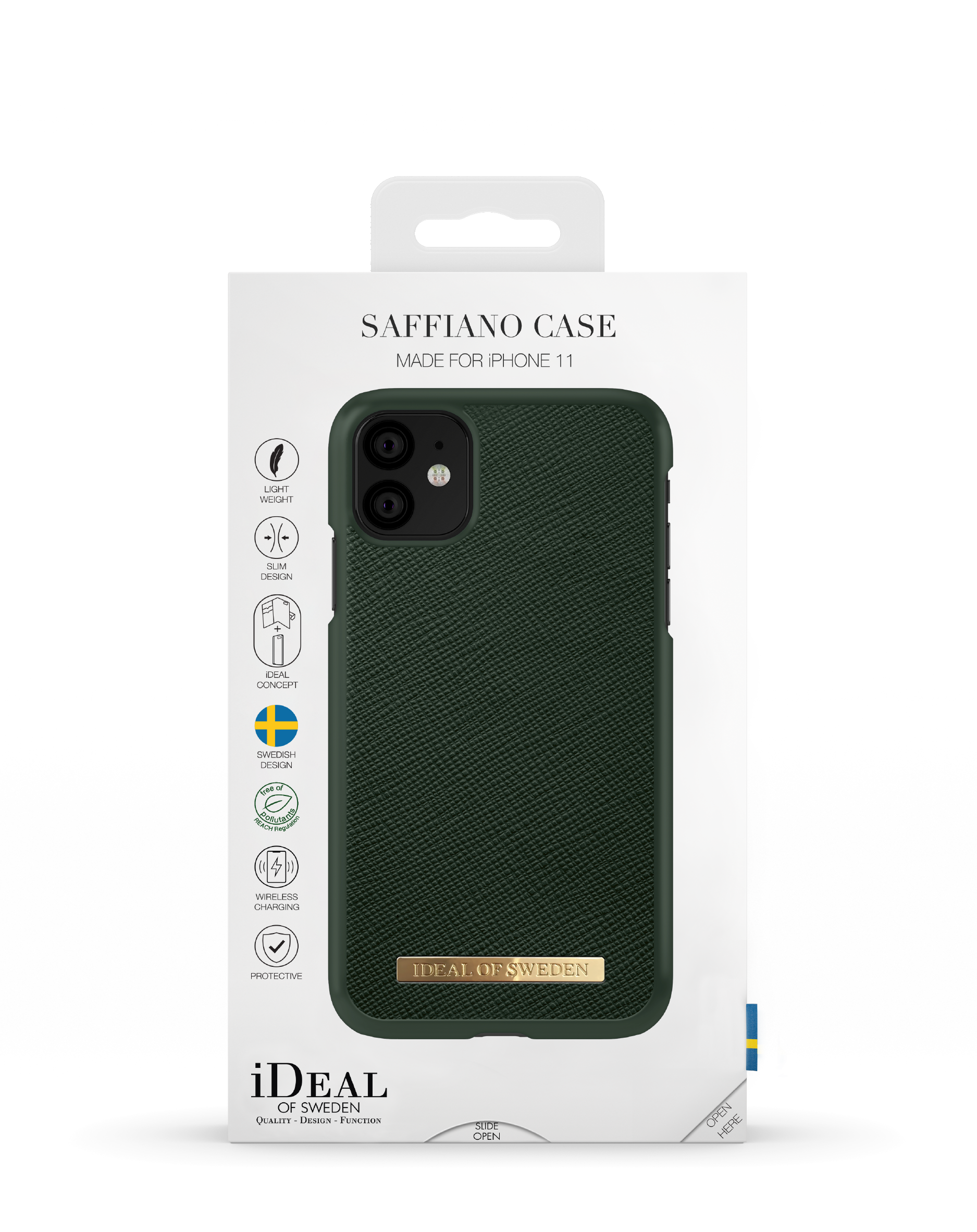 11, Apple IDFCSA-I1961-156, Apple XR, Apple, iPhone IDEAL SWEDEN OF Green Backcover, iPhone