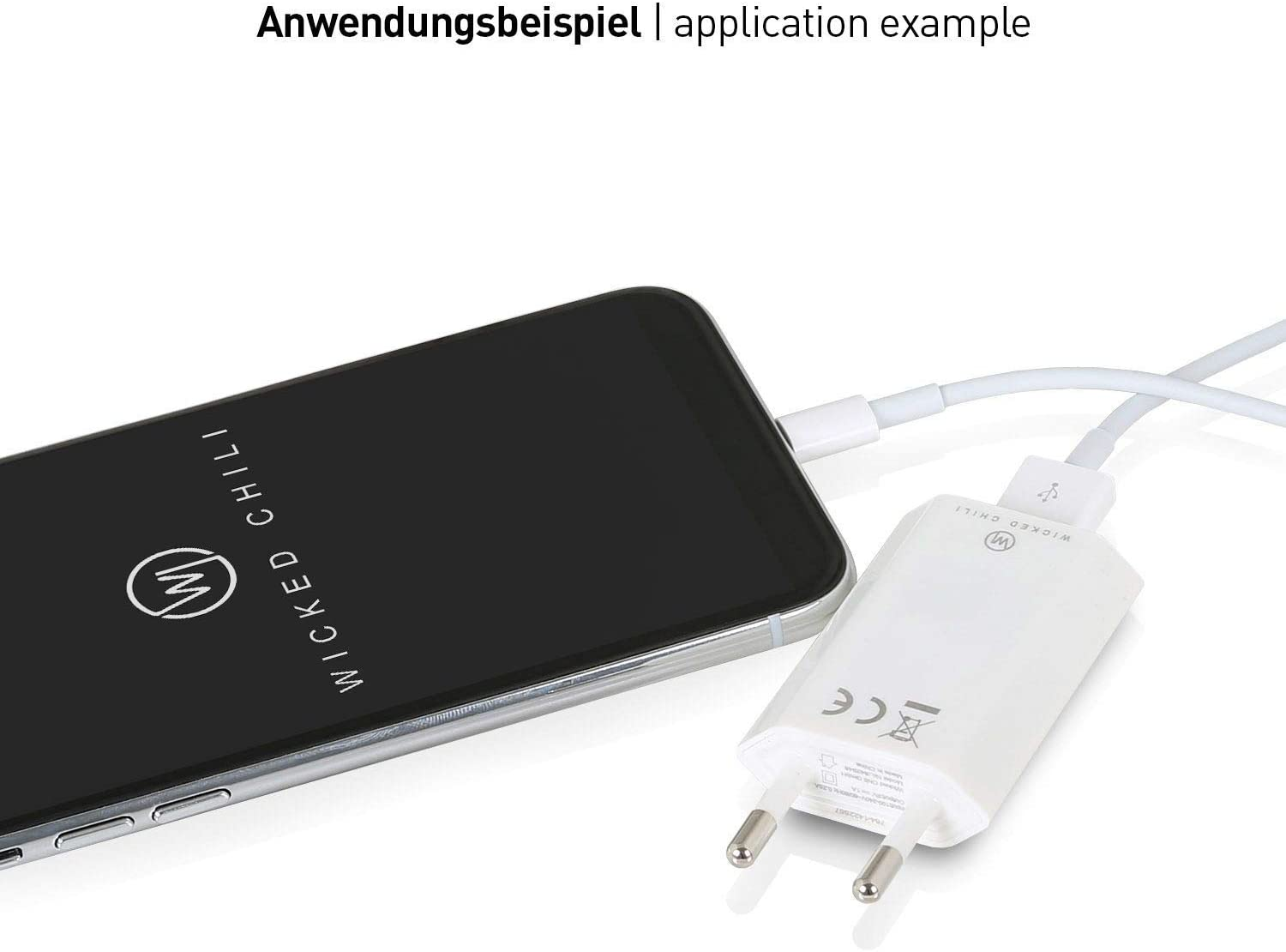 WICKED CHILI Apple für 11, USB-Ladegerät 6, 7, XR, X, 5W iPhone Netzteil 5, 110-240V Pro Ladegerät (1A) SE 1 Gen Steckernetzteil XS, 1x 8, Series