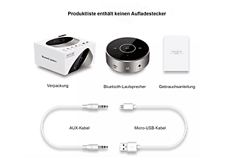 SIDIUM A6 HD-Touch Bluetooth Lautsprecher, Schwarz